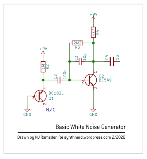 Basic discrete white noise generator schematic
